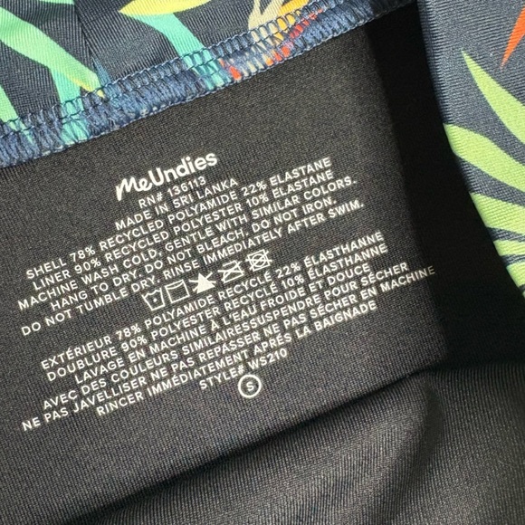 MeUndies Bird of Paradise Wide High Waisted Bikini Bottoms Small - Picture 4 of 4